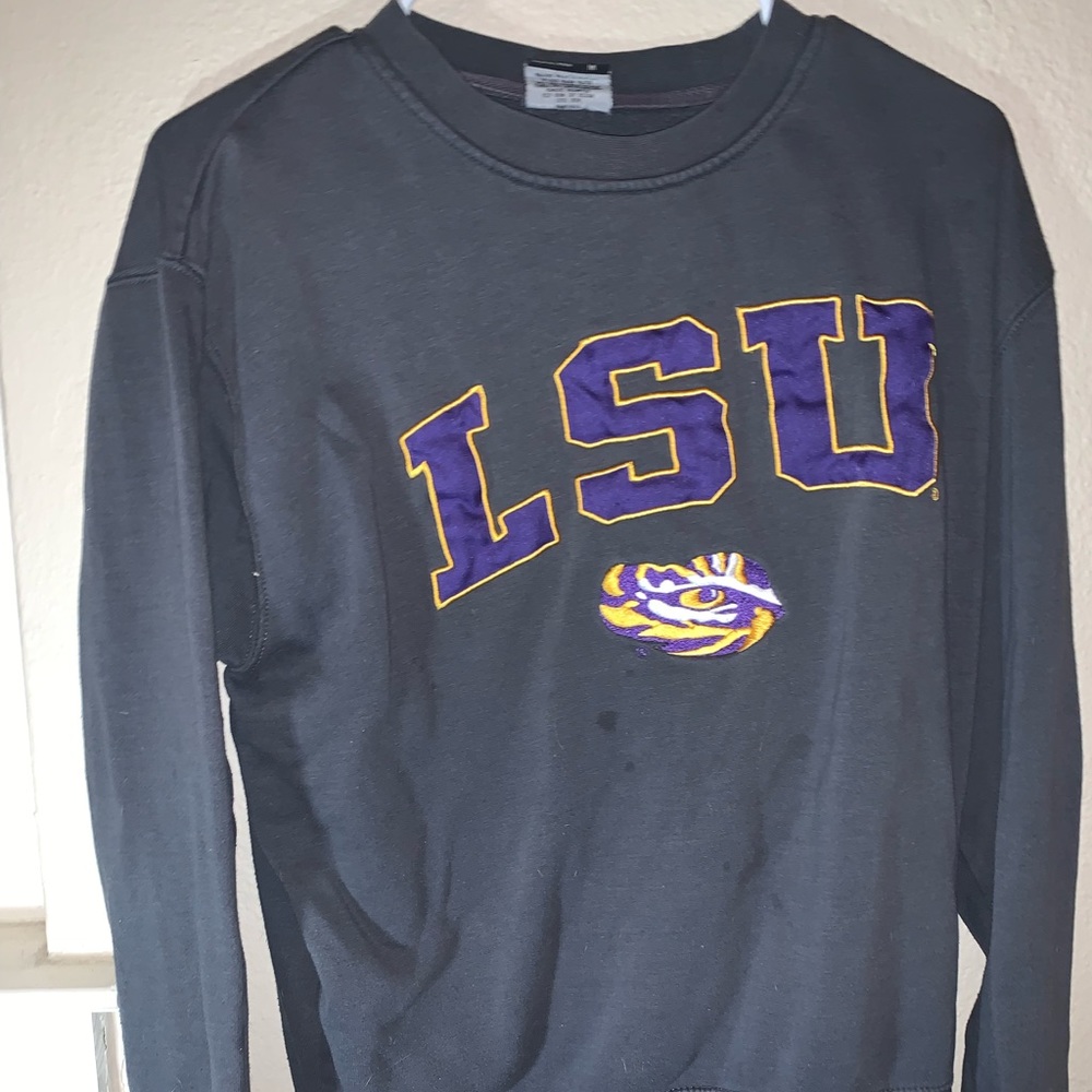 LSU Tiger Eye Crew Neck Sweater
